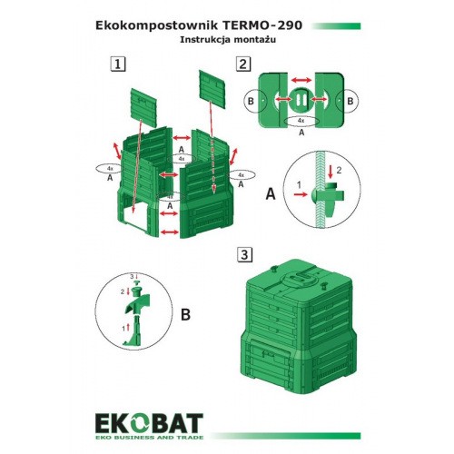 Kompostownik Termo 290 Zielony 280l