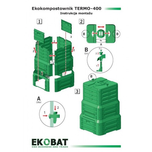 Kompostownik Termo 400 Zielony 400l