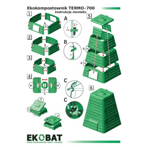 Kompostownik Termo 700 Zielony 720l