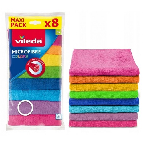 Ściereczka Vileda Mikrofibra COLORS 8 szt. XL