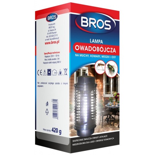 Lampa Owadobójcza Na Muchy, Komary, Osy Bros 