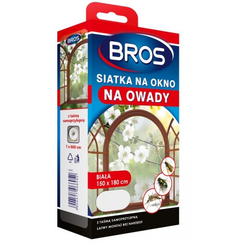 Biała Siatka Na Okno 150x180 Moskitiera Bros 