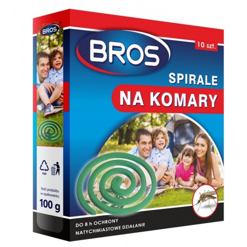 Spirale Na Komary Do Ogrodu 10szt Bros 