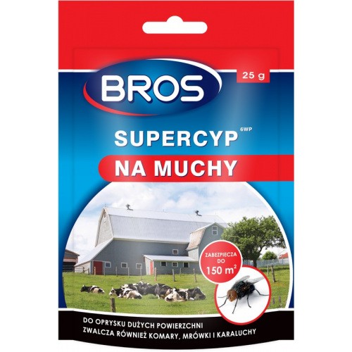 Supercyp Preparat Na Muchy, Komary, Owady 25g Bros 