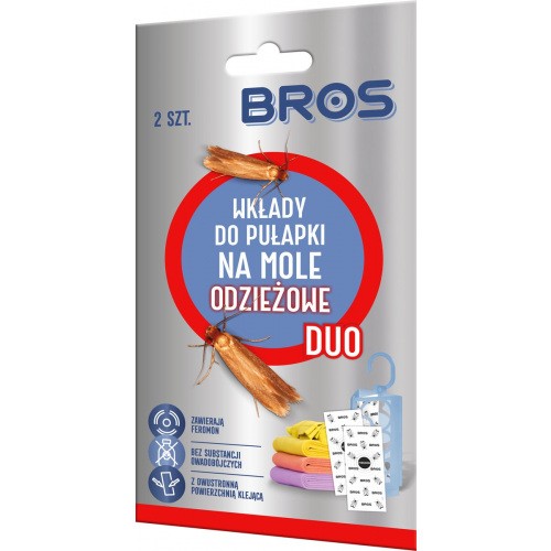 Wkłady Do Pułapki Na Mole Odzieżowe DUO 2szt Bros