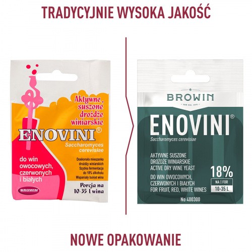 Drożdże Suszone do Wina ENOVINI 7g