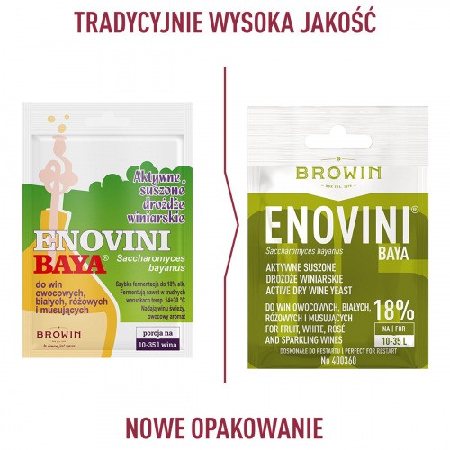 Drożdże Winiarskie Suszone Enovini Baya 7g