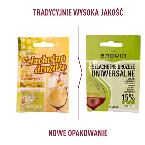 Drożdże Winiarskie Uniwersalne - 20ml