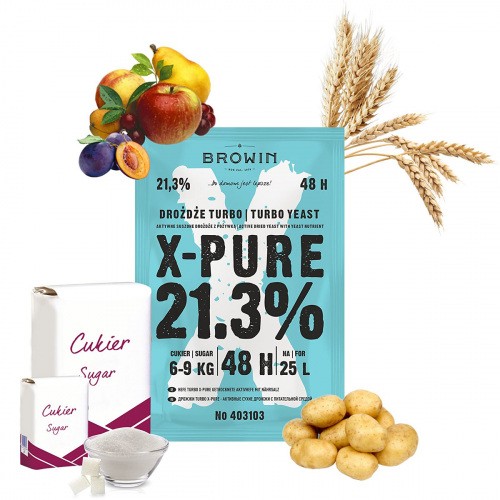 X-PURE 48 TURBO PURE Drożdże Gorzelnicze 21,3% 135g