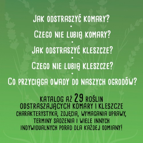 ROŚLINY ODSTRASZAJĄCE KOMARY I KLESZCZE Poradnik E-book