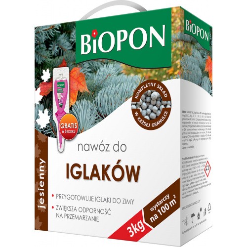 Nawóz Jesienny Do Iglaków 3kg Biopon 