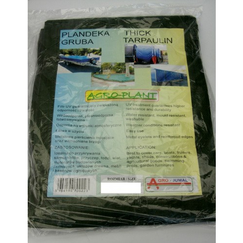 Plandeka Zielona Z Pe Gruba 90g 3x4m Agrj 