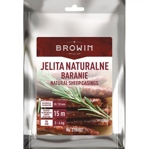 Jelita Naturalne Baranie Kaliber 18/20 mm - 15m