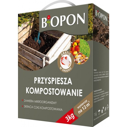 Komposter Przyspiesza Kompostowanie 3kg Biopon