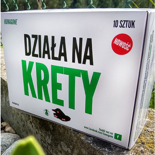 Kunagone Naturalny Na Krety 10szt - Polski Odstraszacz NOWOŚĆ 