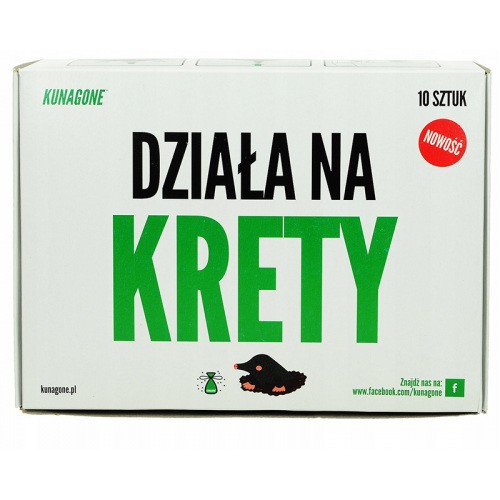 Kunagone Naturalny Na Krety 10szt - Polski Odstraszacz NOWOŚĆ 