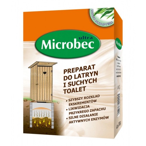 Microbec Preparat Bakterie Do Latryn i Suchych Toalet 4x30 Bros