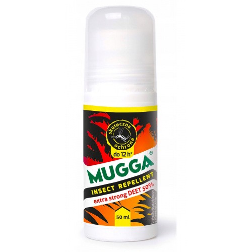 Mugga Extra Strong Roll-on 50% Deet Komary Kleszcze