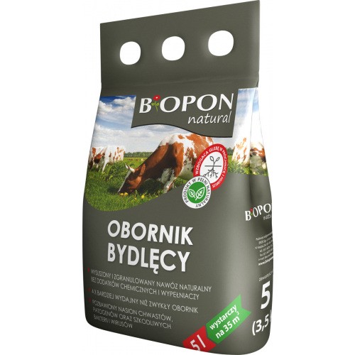Obornik Granulowany Bydlęcy 5l Biopon 