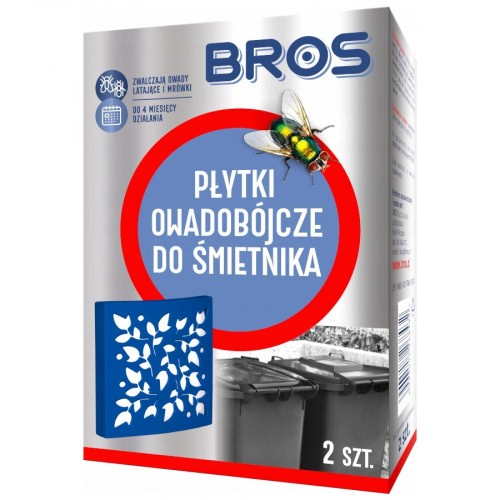 Płytki Owadobójcze do Śmietnika 2szt BROS