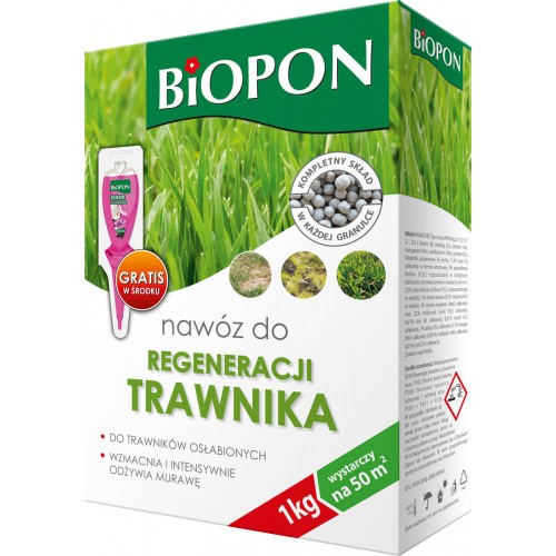 Nawóz Do Regeneracji Trawnika 1kg Biopon 
