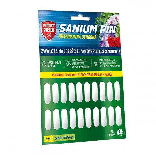 Sanium Pin Owadobójcze Pałeczki 2w1 + Nawóz 60 dni