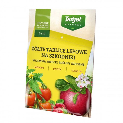 Żółte Tablice Lepowe 5szt Target