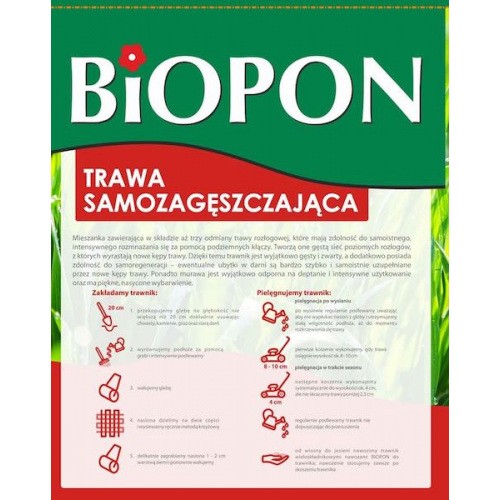 Trawa Samozagęszczająca 1kg Biopon