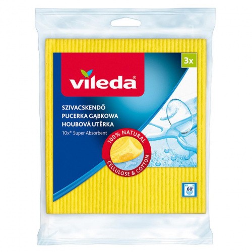 Vileda Ściereczka Pucerka Gąbkowa 3szt Chłonna