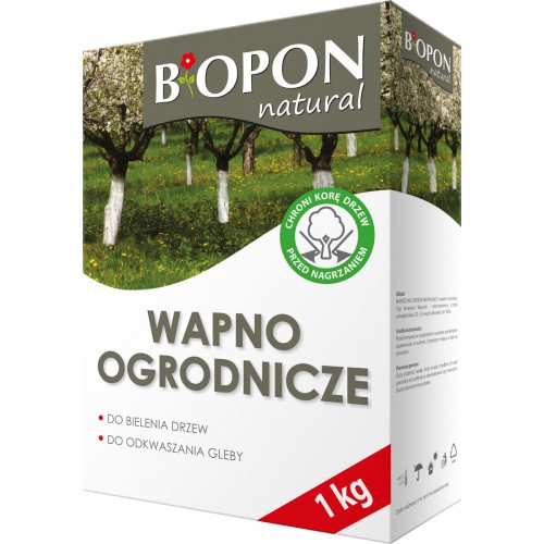 Wapno Ogrodnicze Do Bielenia i Odkwaszania 1kg Biopon 