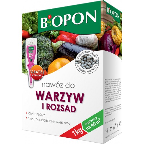 Nawóz Do Warzyw i Rozsad 1kg Biopon 