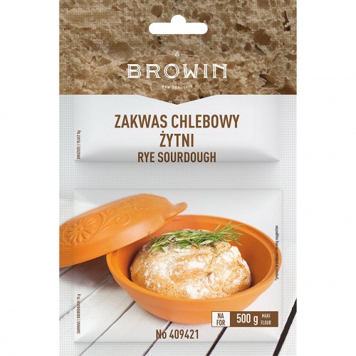 Zakwas Chlebowy Żytni z Drożdżami i Słodem 23g