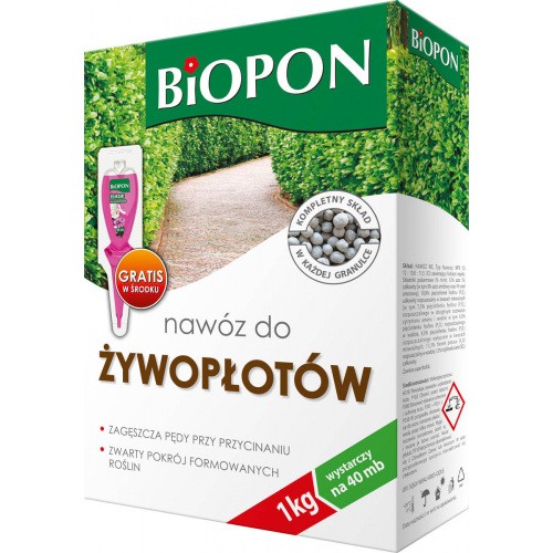 Nawóz Do żywopłotów 1kg Biopon 