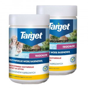 2szt Chlor Triochlor Basen 1kg Target tabletki 50x20g