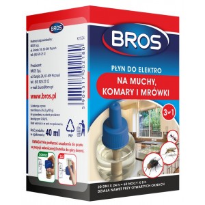 Płyn Do Elektro Na Muchy, Komary 3w1 Bros 