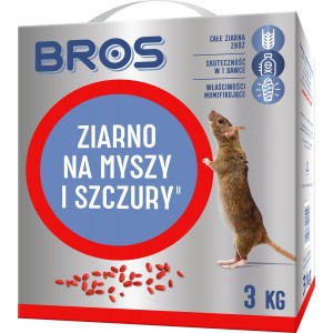 Ziarno Na Myszy I Szczury 3kg Bros 