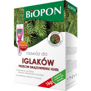 Nawóz Do Iglaków Przeciw Brązowieniu Igieł 1kg Biopon 