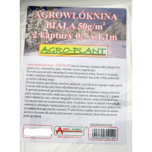 Kaptur Ochrony 2szt 50cm x 80cm Agrowłóknina Biała 
