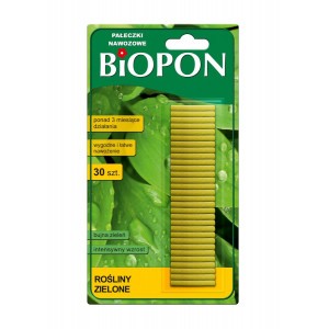 Pałeczki Nawozowe Do Roślin Zielonych 30szt Biopon 