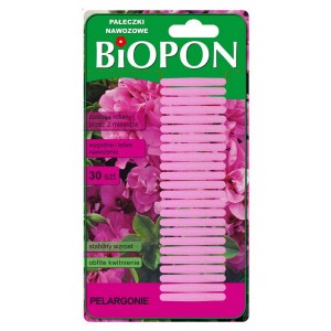 Pałeczki Nawozowe Do Pelargonii 30szt Biopon 