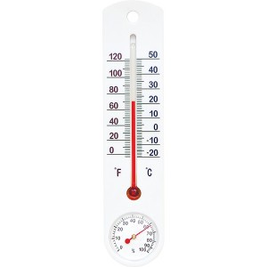 Termometr -20+50st C Higrometr Biały Duży