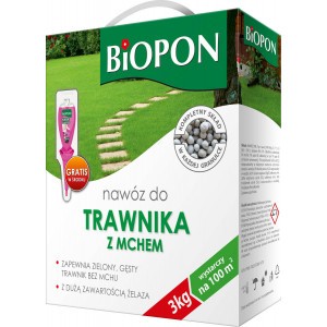 Nawóz Do Trawnika Z Mchem 3kg Biopon 