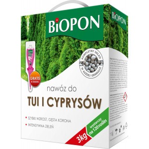 Nawóz Do Tui I Cyprysów 3kg Biopon 