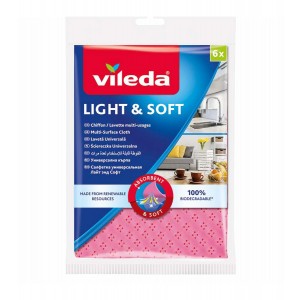 Vileda Ściereczka Uniwersalna Light&Soft 6szt