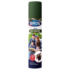 Spray Na Odzież Odstrasza I Zabija Komary I Kleszcze 90ml Bros 