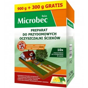 Microbec Bio Aktywator Do Szamba 900+300g Gratis 10x Mocniejszy Bros