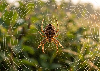 Krzyżak ogrodowy jest teraz największy w całym roku. Dowiedz się, zanim zniszczysz jego sieć