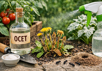 Ocet w ogrodzie - na chwasty, mrówki i choroby roślin. Jak stosować bezpiecznie?