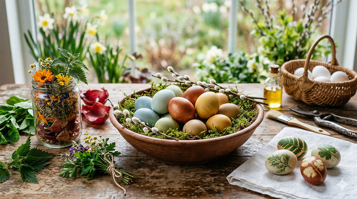 Naturalne barwniki z ogródka do jajek barwniki z ogrodka do jajek