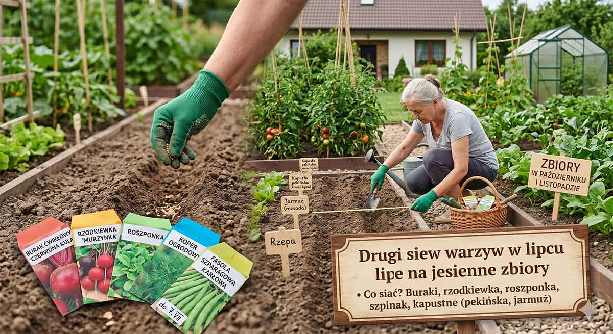 Drugi siew warzyw w lipcu na jesienne zbiory